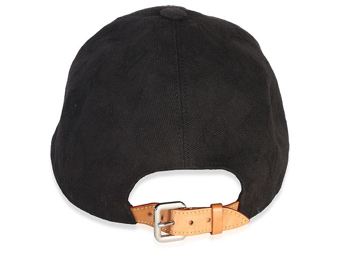 Cappello Essential Louis Vuitton in jacquard di cotone e poliestere nero Monogram - vista 4