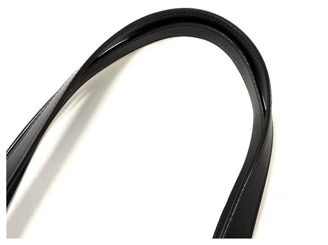 Autre Marque Sac cabas Saint Laurent en raphia Noir - vue 10