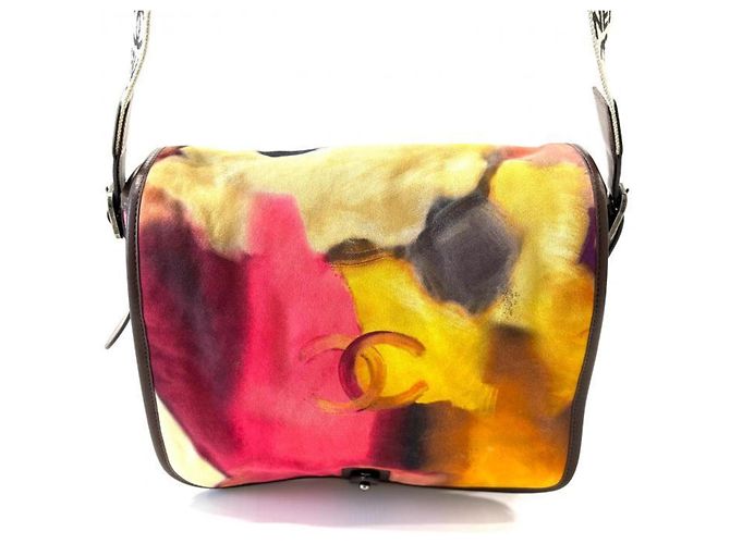 Borsa a tracolla Chanel Velvet Flower Power - vista 2