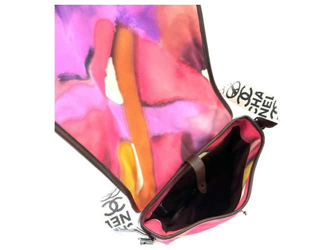 Borsa a tracolla Chanel Velvet Flower Power - vista 5