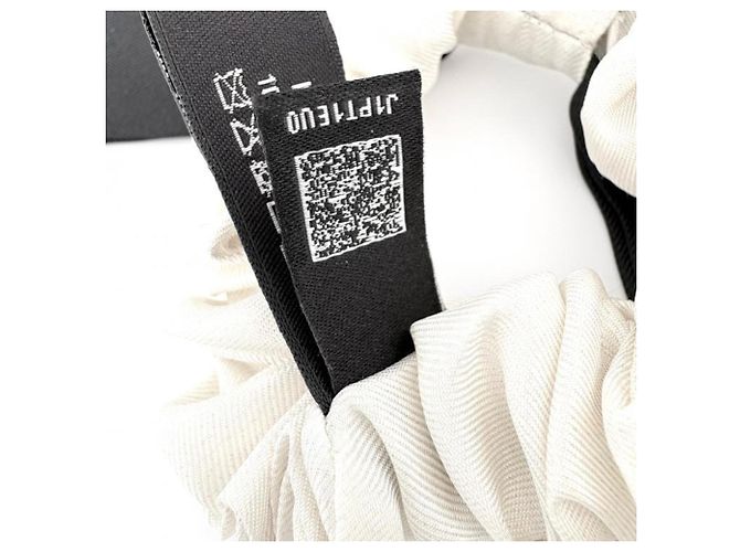 Scrunchie in seta Chanel Coco Mark con nastro - vista 6