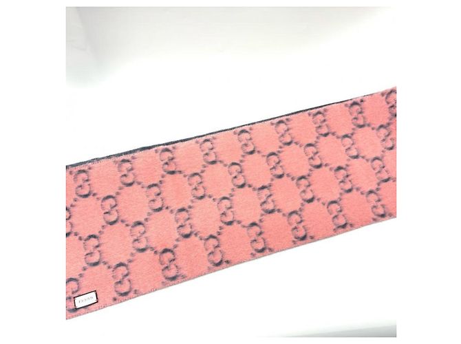 Sciarpa/Stola GUCCI in lana di alpaca GG - vista 11