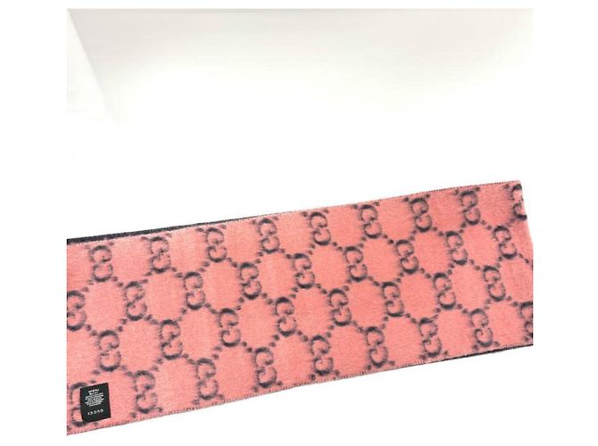 Sciarpa/Stola GUCCI in lana di alpaca GG - vista 12