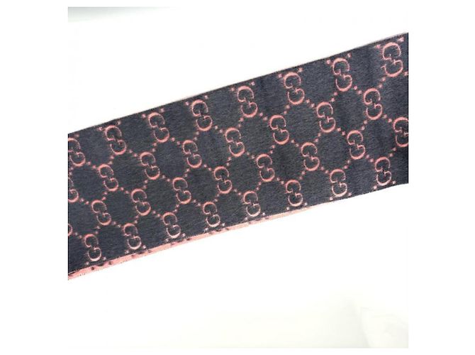 Sciarpa/Stola GUCCI in lana di alpaca GG - vista 9