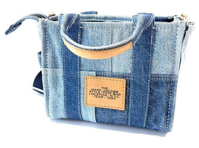Borsa Tote Piccola in Denim Marc Jacobs - vista 3