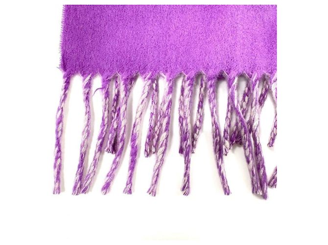 Stola Evelyne in cashmere Hermès, colore Purple - vista 4
