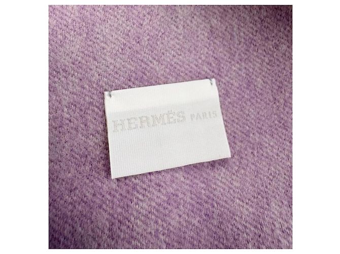 Stola Evelyne in cashmere Hermès, colore Purple - vista 5