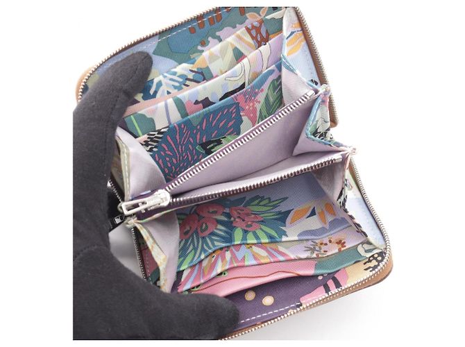 Hermès Cartera compacta de seda Hermes Azap - vista 3