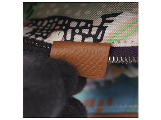 Hermès Cartera compacta de seda Hermes Azap - vista 5