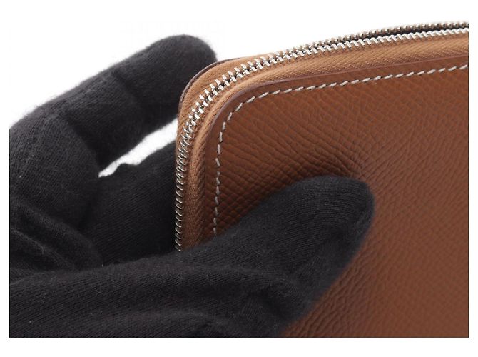 Hermès Cartera compacta de seda Hermes Azap - vista 8