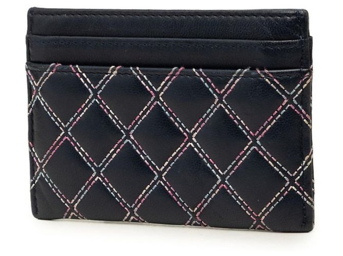 Tarjetero Chanel Coco Mark Double Stitch - vista 2