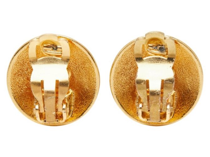 Chanel Coco Mark Vintage Clip-On Ohrringe mit Kronenmotiv - Ansicht 2