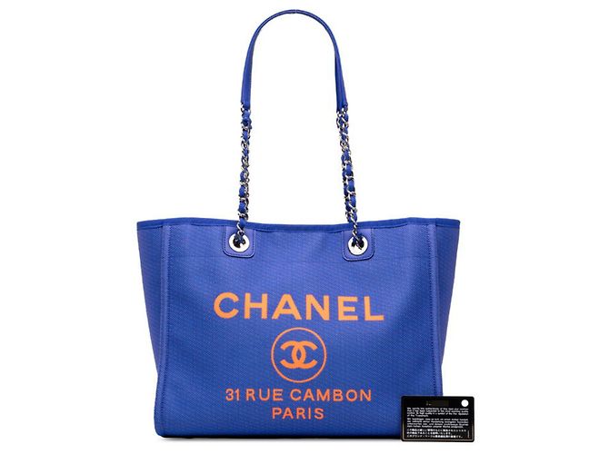 Chanel Deauville MM Shopper mit Kette - Ansicht 7