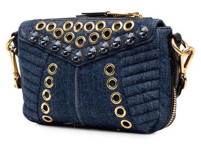 Borsa a tracolla Miu Miu Indigo Blue - vista 2