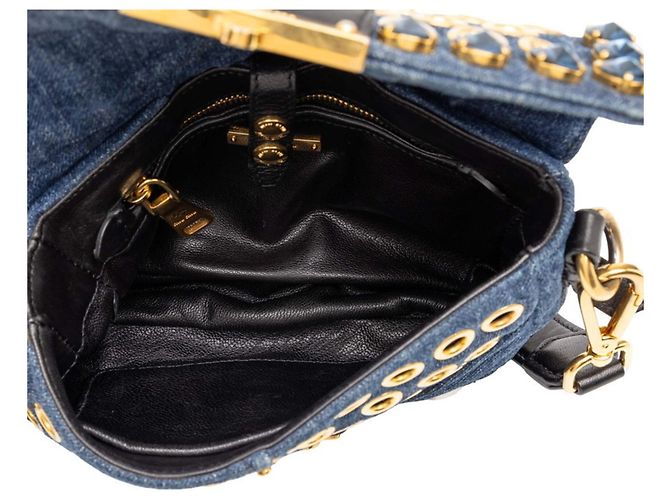 Borsa a tracolla Miu Miu Indigo Blue - vista 4