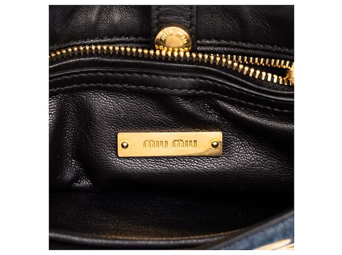 Borsa a tracolla Miu Miu Indigo Blue - vista 5