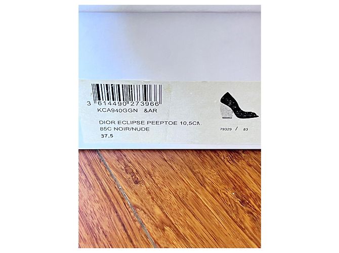 Dior Eclipse Décolleté peep-toe nero - vista 17