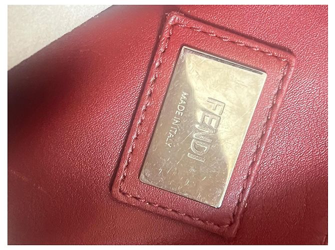 Fendi Peekaboo Borsa Top Handle in pelle Taupe - vista 13