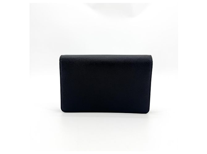 Prada Flap Card Case on Chain Saffiano Leather - view 2