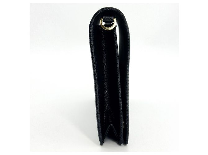 Prada Flap Card Case on Chain Saffiano Leather - view 4