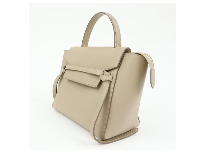 Céline Cinto Celine em couro texturizado Medium - vista 3