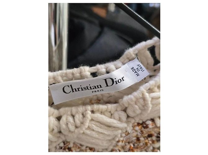 Christian Dior Beige Kaschmir-Mischung Pullover NWOT Sz.38 gebraucht - Ansicht 5