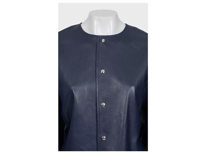 Céline NWT Celine Kurze Jacke aus blauem Lammleder Sz.38/M Gebraucht - Ansicht 4