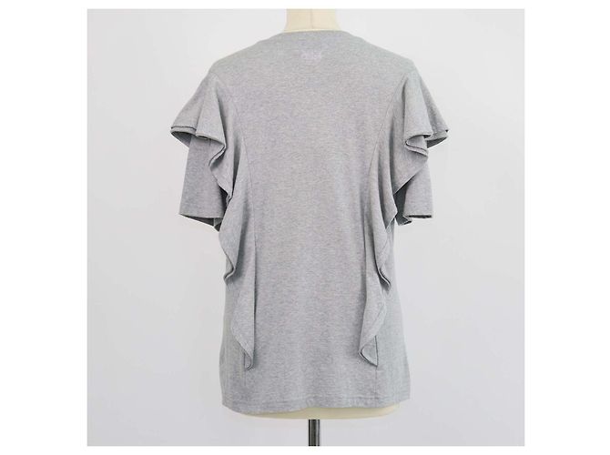 Chloé Top de algodón con volantes Radiant Grey Chloe - vista 3