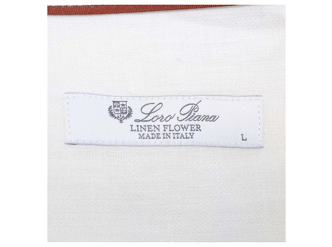 Camicia Tiki in lino bianco Loro Piana - vista 5
