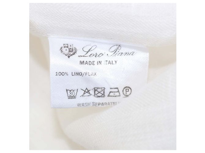 Camicia Tiki in lino bianco Loro Piana - vista 6