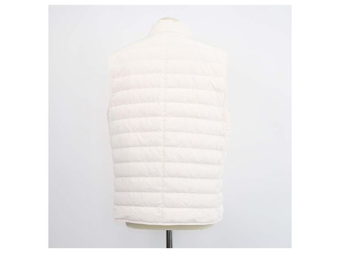 Brunello Cucinelli Off White Blend Polyester Daunenweste - Ansicht 3