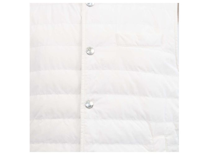 Brunello Cucinelli Off White Blend Polyester Daunenweste - Ansicht 4
