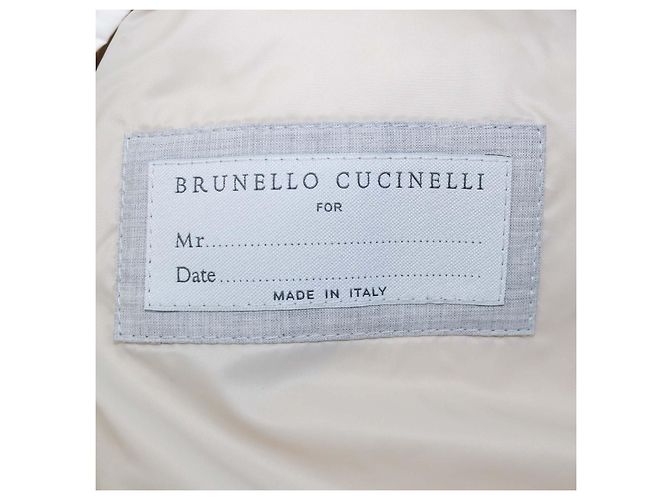Brunello Cucinelli Off White Blend Polyester Daunenweste - Ansicht 6