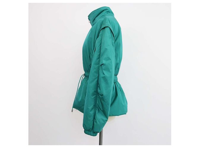 Isabel Marant Dastyni High Neck Jacke aus grünem Nylon - Ansicht 2