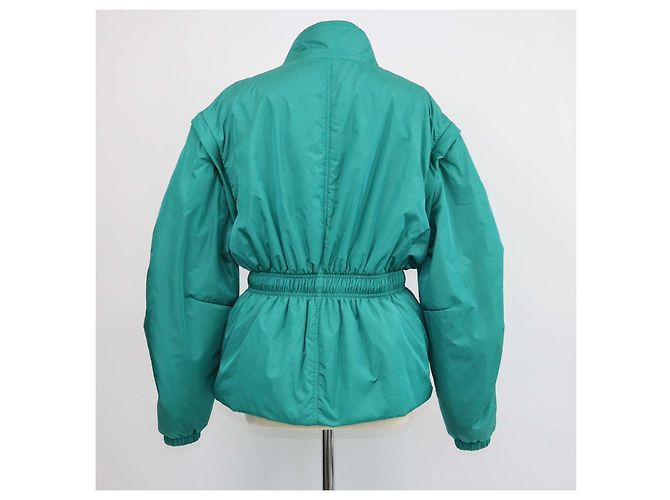 Isabel Marant Dastyni High Neck Jacke aus grünem Nylon - Ansicht 3