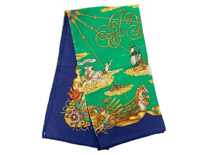 Hermès Foulard Hermes Carre 90 VOILES DE LUMIERE - vista 9