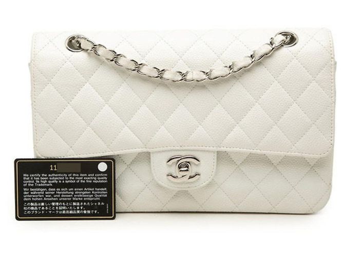 Borsa a tracolla Chanel Matelassé Coco Mark Double Flap Chain - vista 7