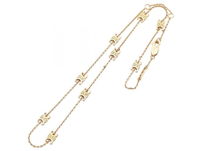 Céline Collar Celine Triomphe chapado en oro - vista 2
