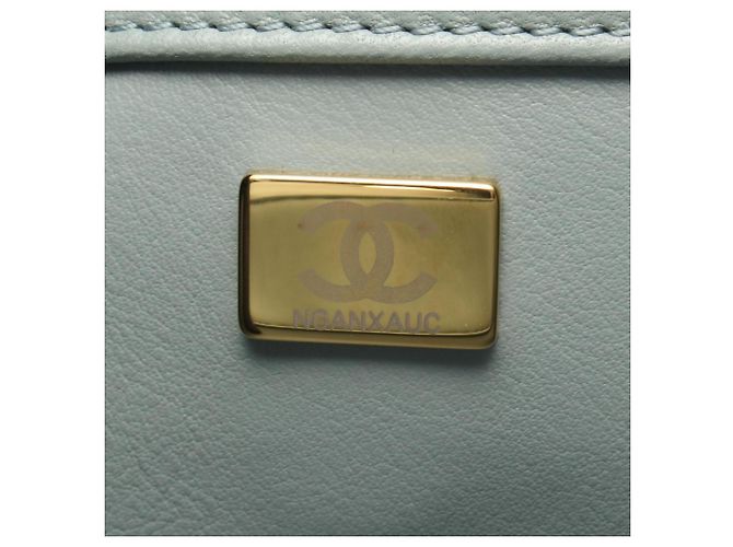 Borsa a tracolla Chanel Trendy CC in pelle verde - vista 5