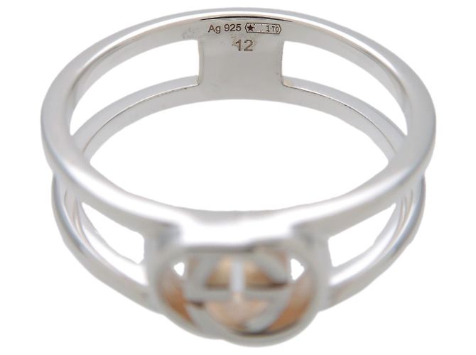 Anello Gucci Interlocking G Flower Band in argento sterling - vista 4