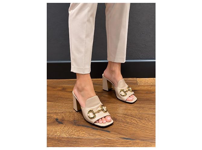 Mules Gucci Horsebit in pelle - vista 5