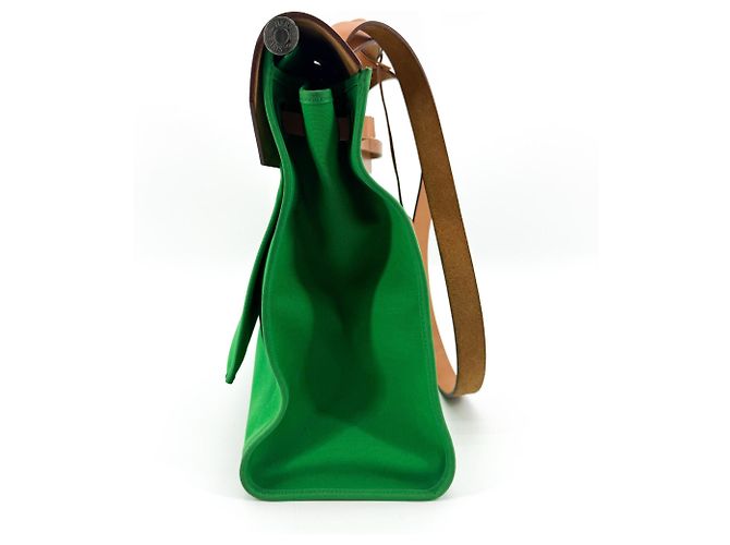 Hermès Hermes Herbag Toile and Leather PM - vista 4