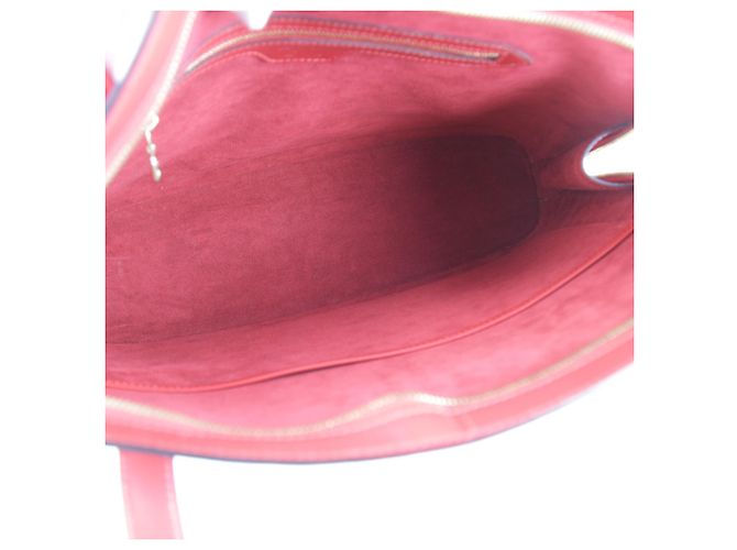 Borsa Tote Louis Vuitton in pelle Epi rossa - vista 14