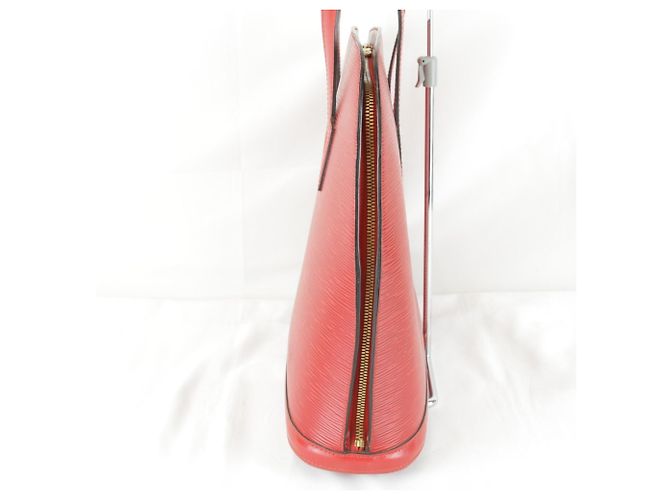 Borsa Tote Louis Vuitton in pelle Epi rossa - vista 3