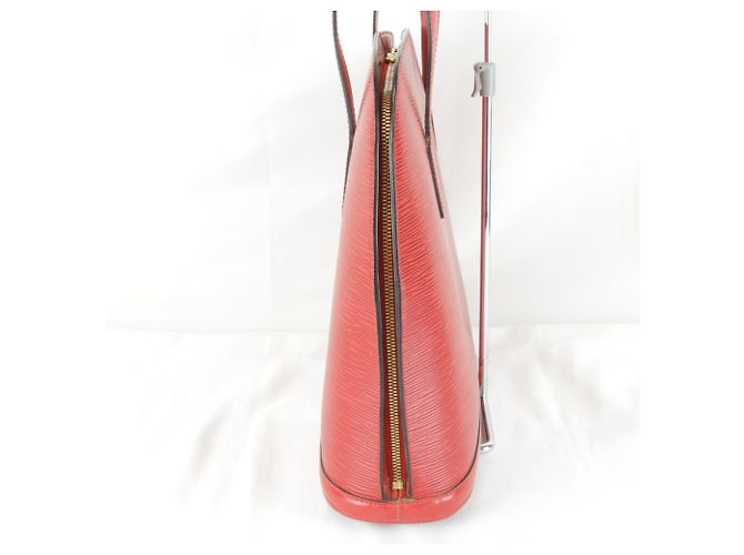 Borsa Tote Louis Vuitton in pelle Epi rossa - vista 4