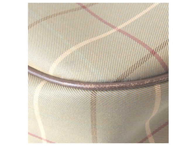Borsa a tracolla Burberry in pelle e tela - vista 4