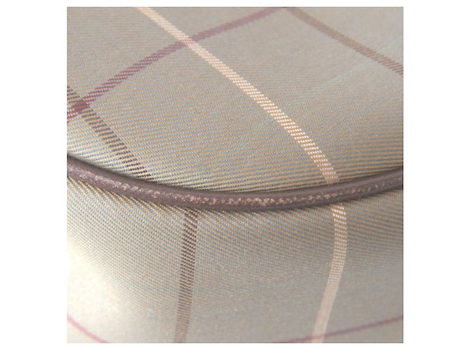 Borsa a tracolla Burberry in pelle e tela - vista 5