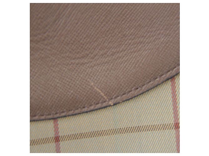 Borsa a tracolla Burberry in pelle e tela - vista 7