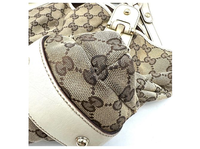 Borsa Tote Gucci GG Canvas beige - vista 13