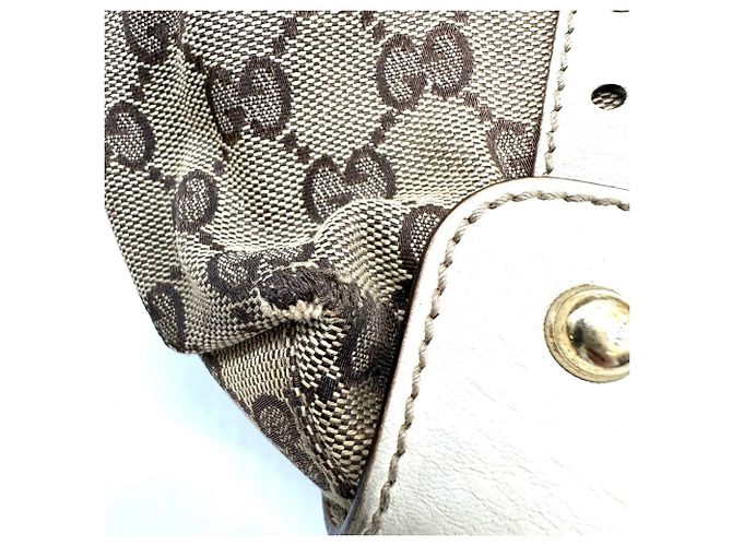 Borsa Tote Gucci GG Canvas beige - vista 15